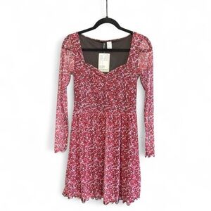 H&M Floral Long Sleeve Dress
